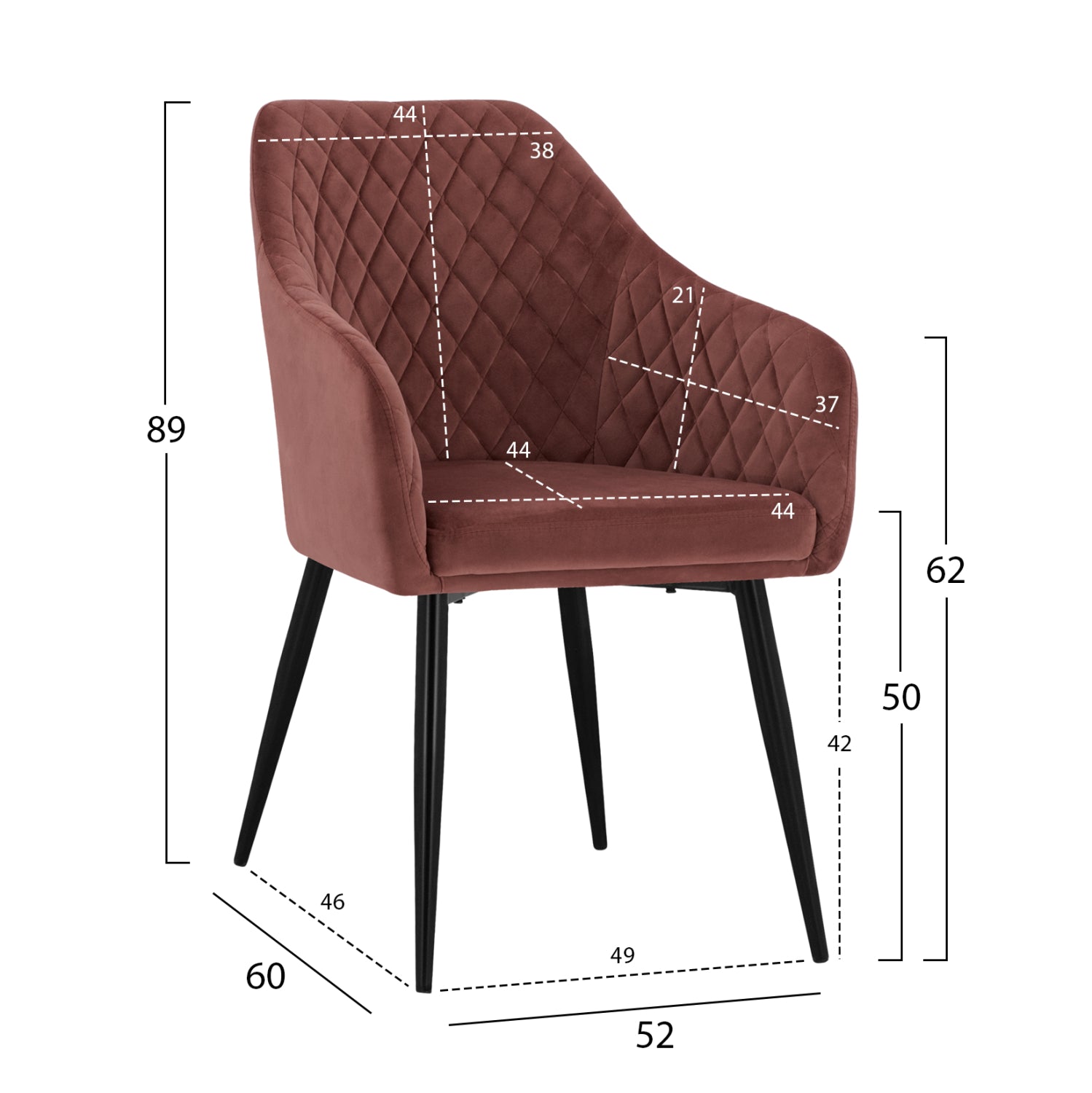 ΠΟΛΥΘΡΟΝΑΚΙ CHARLES HM8522.02 ΜΕ ΒΕΛΟΥΔΟ ΣΑΠΙΟ ΜΗΛΟ 52x60x89Υ εκ. - Pakobazaar