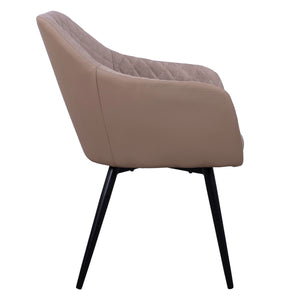ΠΟΛΥΘΡΟΝΑΚΙ CHARLES HM8522.07 ΜΕ ΥΦΑΣΜΑ ΜΠΕΖ & PU ΜΠΕΖ 57x63x83Υ εκ. - Pakobazaar