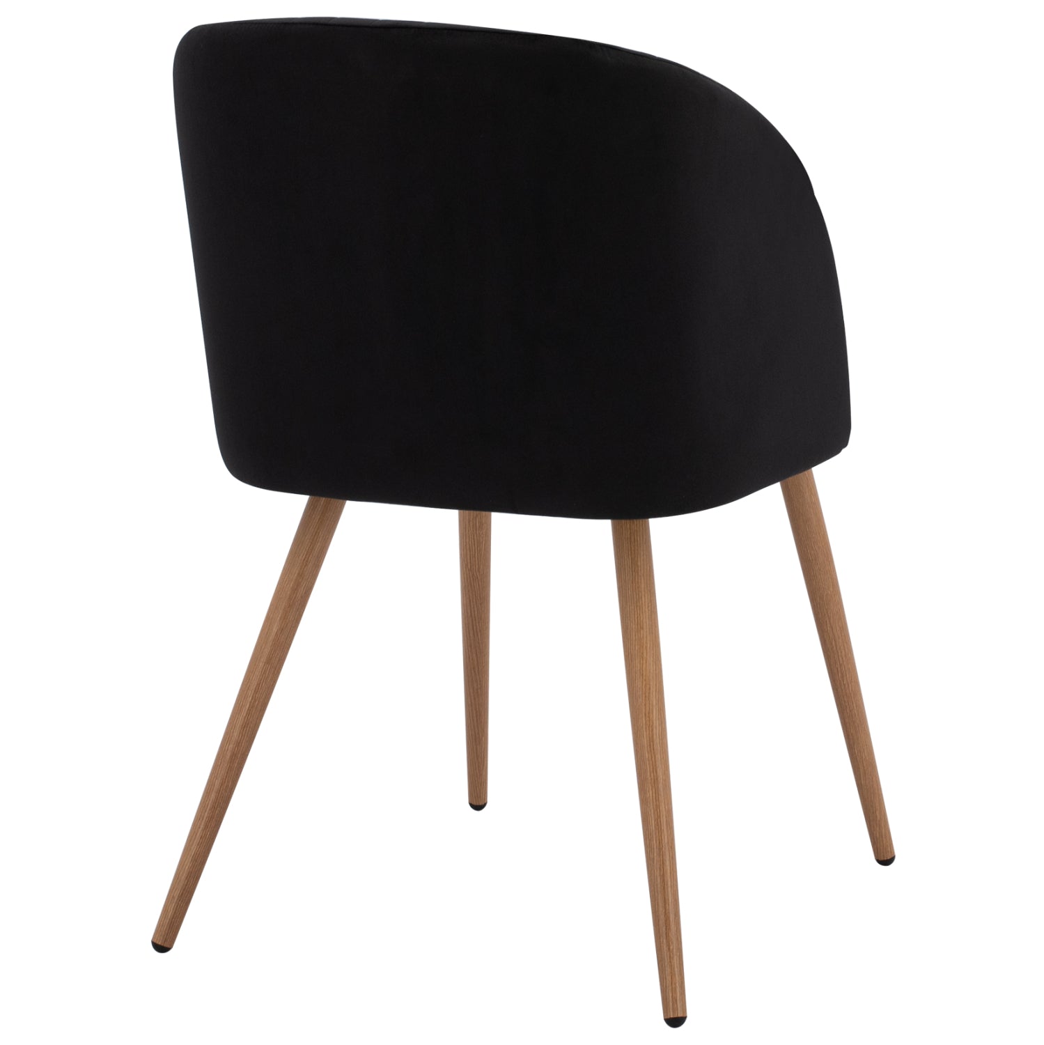 ΠΟΛΥΘΡΟΝΑΚΙ LEAH HM8543.04 ΜΕ ΒΕΛΟΥΔΟ ΜΑΥΡΟ ΚΑΙ ΜΕΤΑΛΛΙΚΑ ΠΟΔΙΑ 53x57x81 εκ. - Pakobazaar