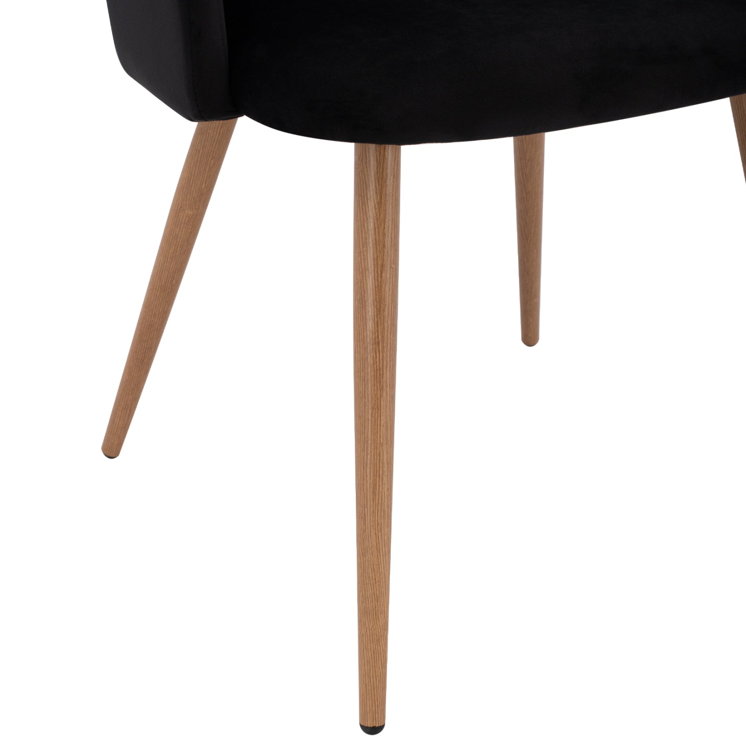 ΠΟΛΥΘΡΟΝΑΚΙ LEAH HM8543.04 ΜΕ ΒΕΛΟΥΔΟ ΜΑΥΡΟ ΚΑΙ ΜΕΤΑΛΛΙΚΑ ΠΟΔΙΑ 53x57x81 εκ. - Pakobazaar