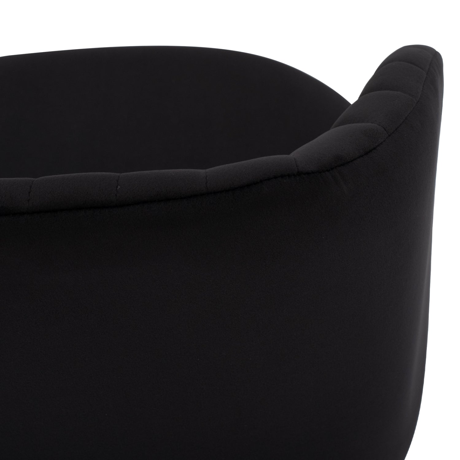 ΠΟΛΥΘΡΟΝΑΚΙ LEAH HM8543.04 ΜΕ ΒΕΛΟΥΔΟ ΜΑΥΡΟ ΚΑΙ ΜΕΤΑΛΛΙΚΑ ΠΟΔΙΑ 53x57x81 εκ. - Pakobazaar