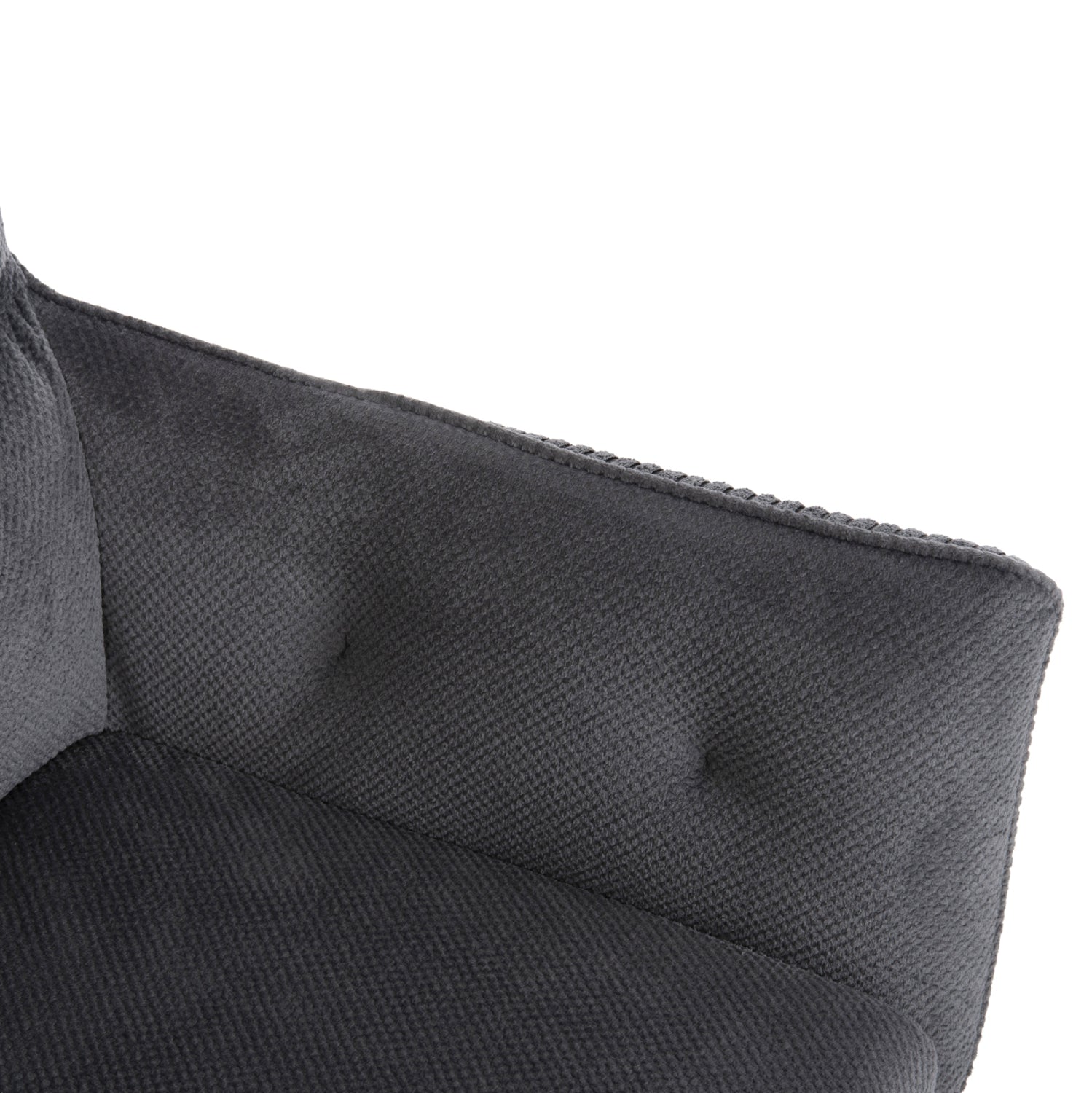 ΠΟΛΥΘΡΟΝΑ ΤΡΑΠΕΖΑΡΙΑΣ QUILL HM9843.03 ΓΚΡΙ ΥΦΑΣΜΑ-ΞΥΛΟ ΟΞΙΑΣ ΠΟΔΙΑ 61x57,5x91Υεκ. - Pakobazaar