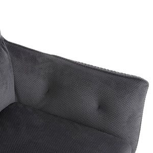 ΠΟΛΥΘΡΟΝΑ ΤΡΑΠΕΖΑΡΙΑΣ QUILL HM9843.03 ΓΚΡΙ ΥΦΑΣΜΑ-ΞΥΛΟ ΟΞΙΑΣ ΠΟΔΙΑ 61x57,5x91Υεκ. - Pakobazaar