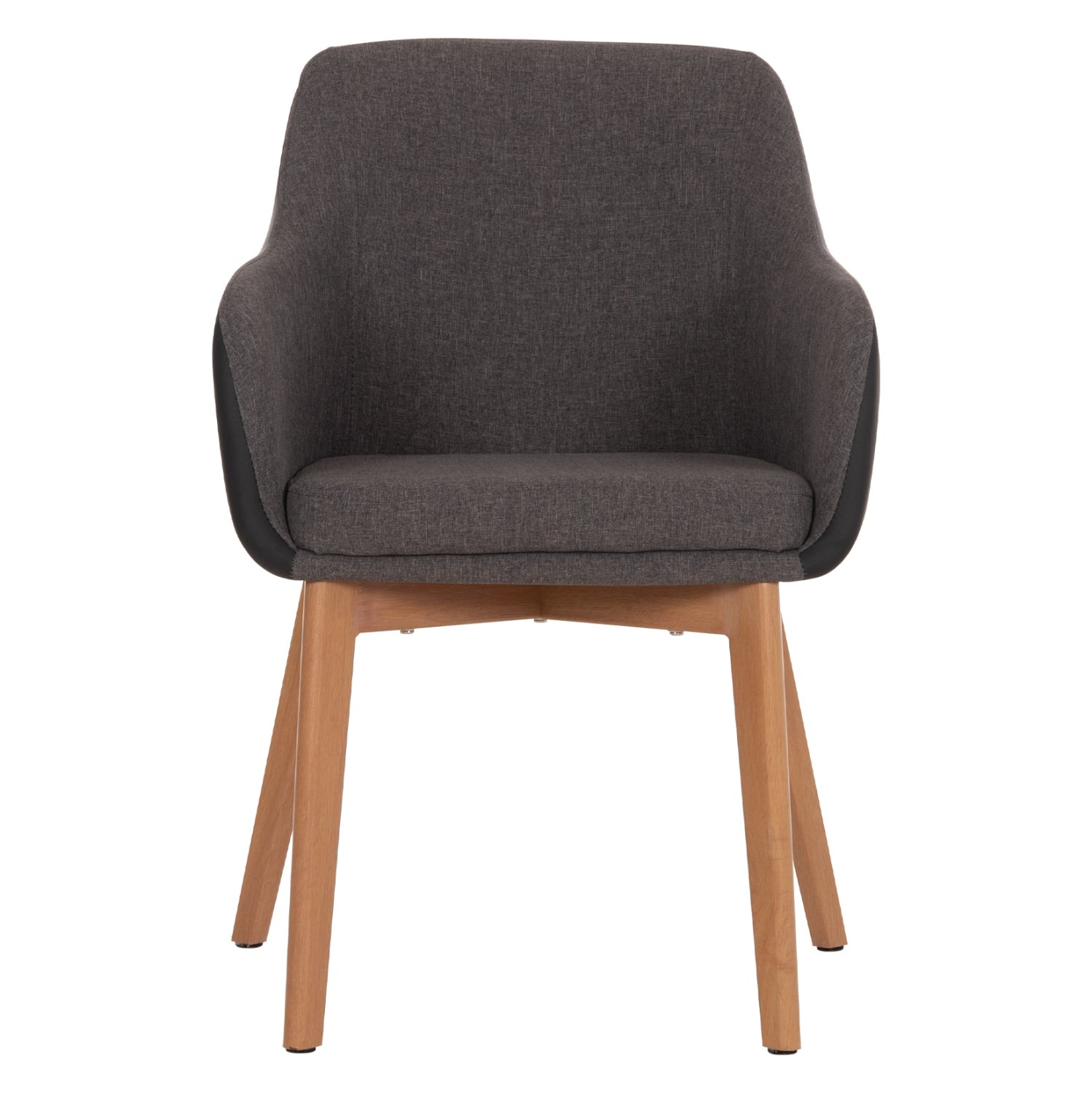 ΠΟΛΥΘΡΟΝΑΚΙ BRISTOL ΜΕ ΥΦΑΣΜΑ ΣΚΟΥΡΟ ΓΚΡΙ Κ PU ΜΑΥΡΟ HM0141.01 57x59x86Υεκ. - Pakobazaar