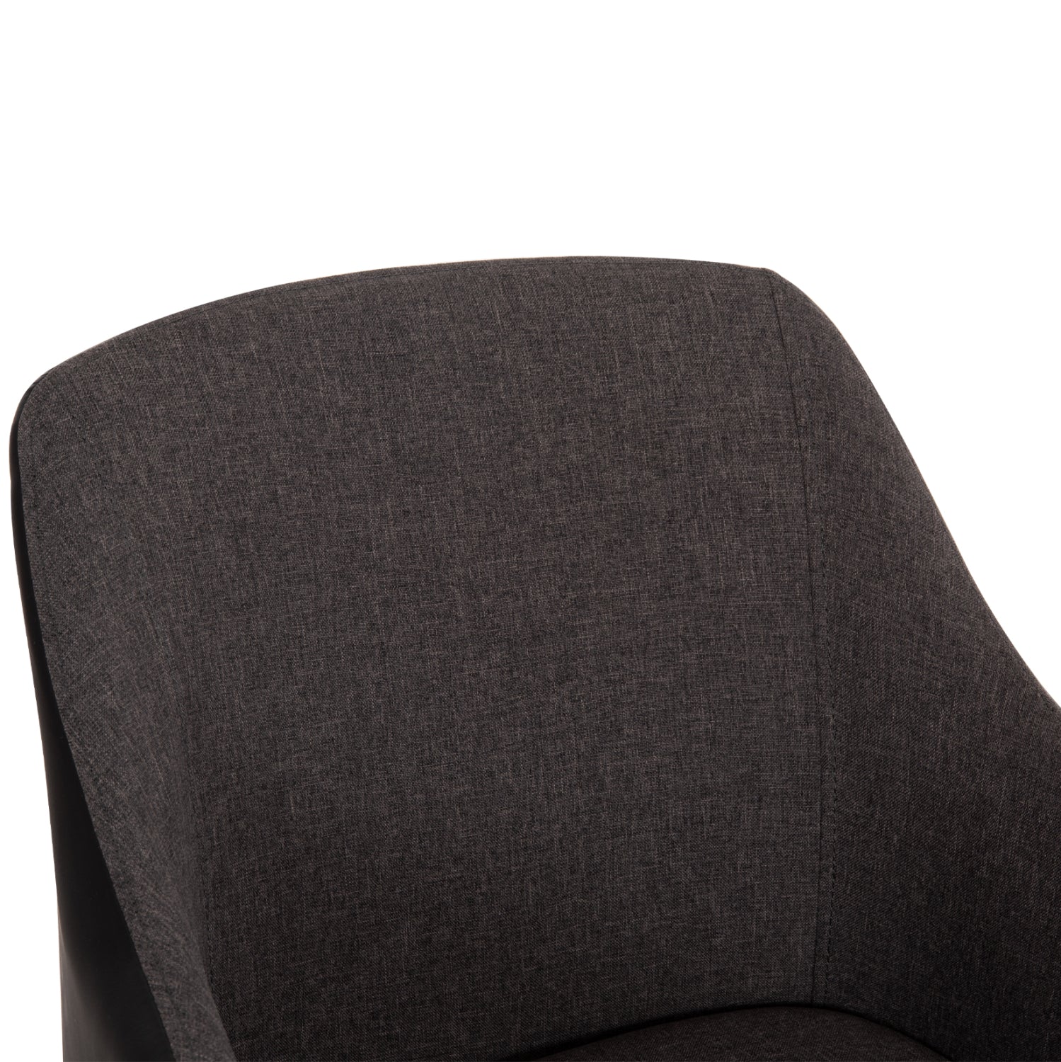 ΠΟΛΥΘΡΟΝΑΚΙ BRISTOL ΜΕ ΥΦΑΣΜΑ ΣΚΟΥΡΟ ΓΚΡΙ Κ PU ΜΑΥΡΟ HM0141.01 57x59x86Υεκ. - Pakobazaar