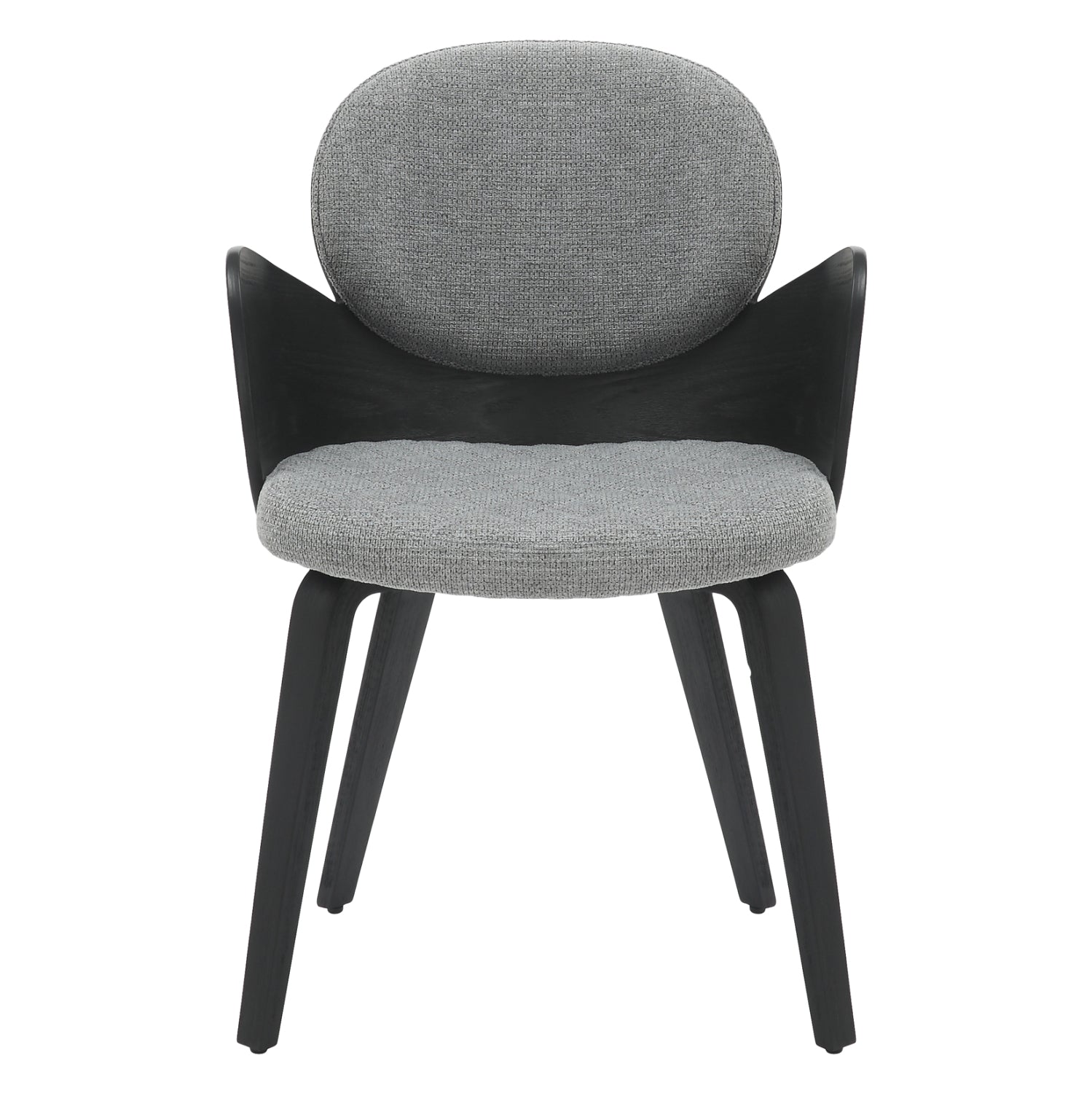 ΠΟΛΥΘΡΟΝΑΚΙ ΤΡΑΠΕΖΑΡΙΑΣ DARNELL HM9974.02 ΜΑΥΡΟ Κ.Π.-ΓΚΡΙ ΥΦΑΣΜΑ 56x56x83Υεκ. - Pakobazaar