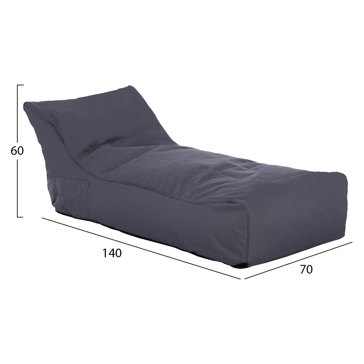 ΠΟΥΦ ALOK HM5806.02 ΓΚΡΙ ΜΕ UV PROTECTION 140x70x60Υεκ. - Pakobazaar