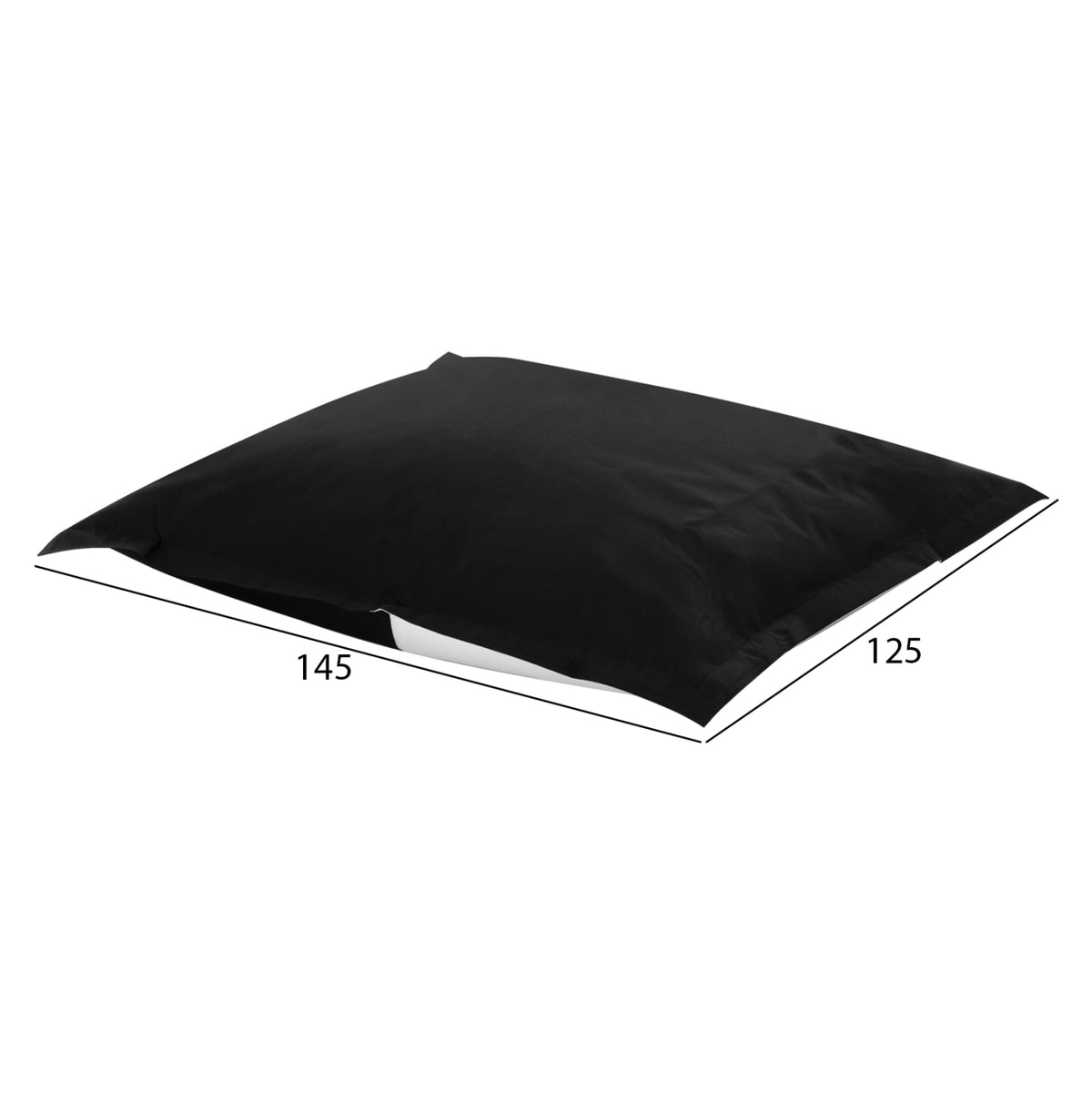 ΠΟΥΦ BLOOM ΜΑΞΙΛΑΡΑ ΘΑΛΑΣΣΗΣ HM5113.14 ΜΑΥΡΟ ΜΕ UV PROTECTION 125x145 εκ. - Pakobazaar