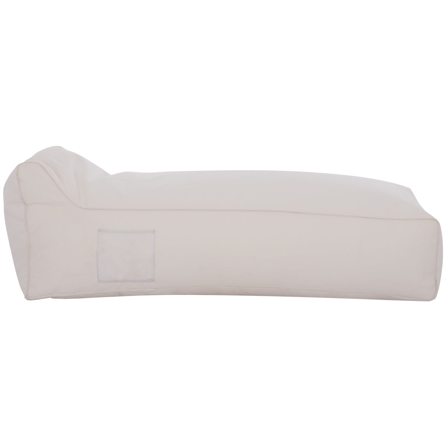 ΠΟΥΦ ΞΑΠΛΩΣΤΡΑ WADELIN HM5774.11 ΜΕ TEXTILINE ΛΕΥΚΟ 190x80x40-60Υ εκ. - Pakobazaar