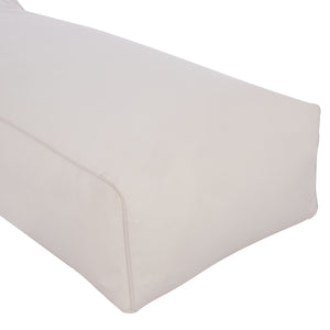 ΠΟΥΦ ΞΑΠΛΩΣΤΡΑ WADELIN HM5774.11 ΜΕ TEXTILINE ΛΕΥΚΟ 190x80x40-60Υ εκ. - Pakobazaar