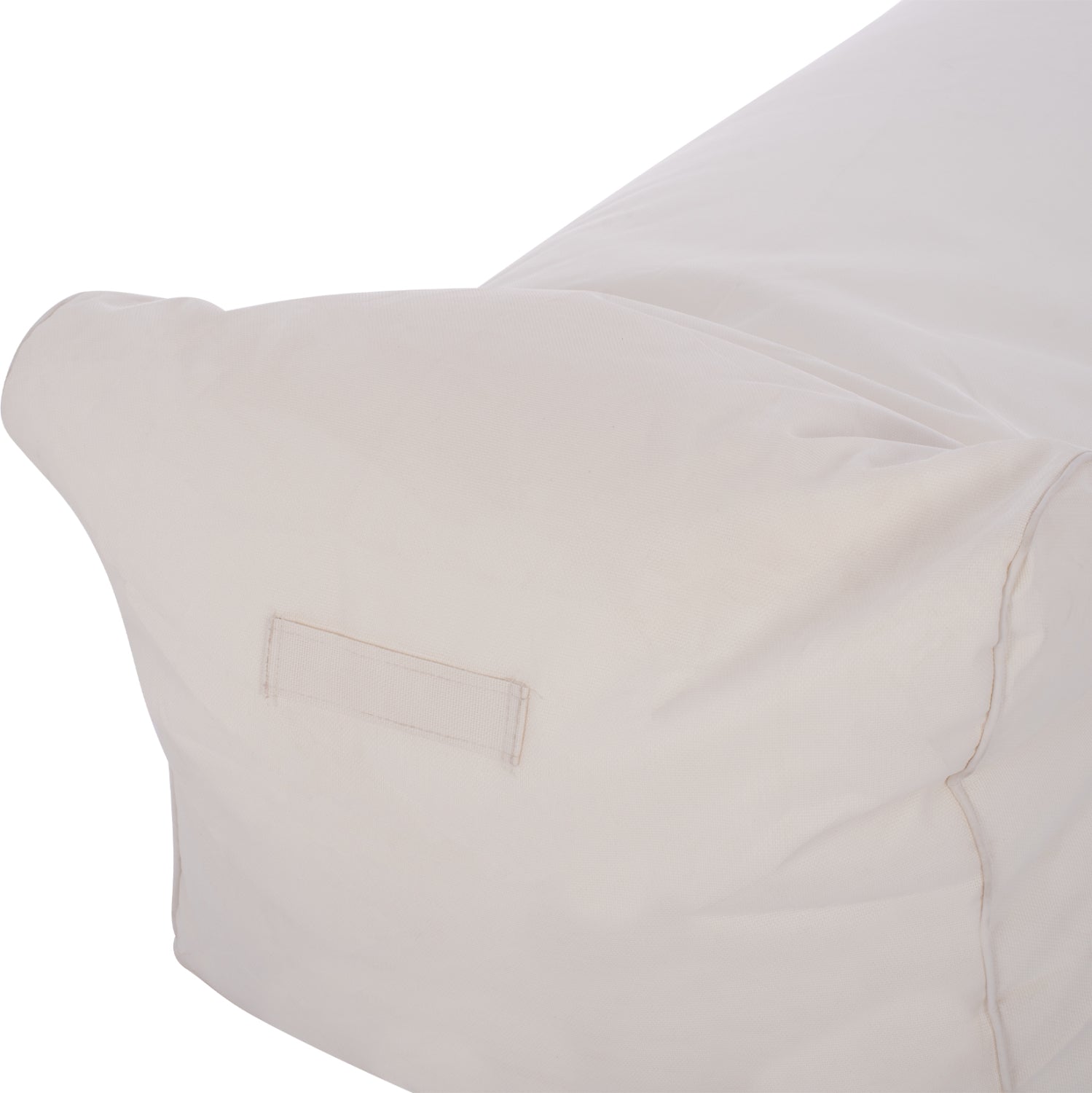 ΠΟΥΦ ΞΑΠΛΩΣΤΡΑ WADELIN HM5774.11 ΜΕ TEXTILINE ΛΕΥΚΟ 190x80x40-60Υ εκ. - Pakobazaar