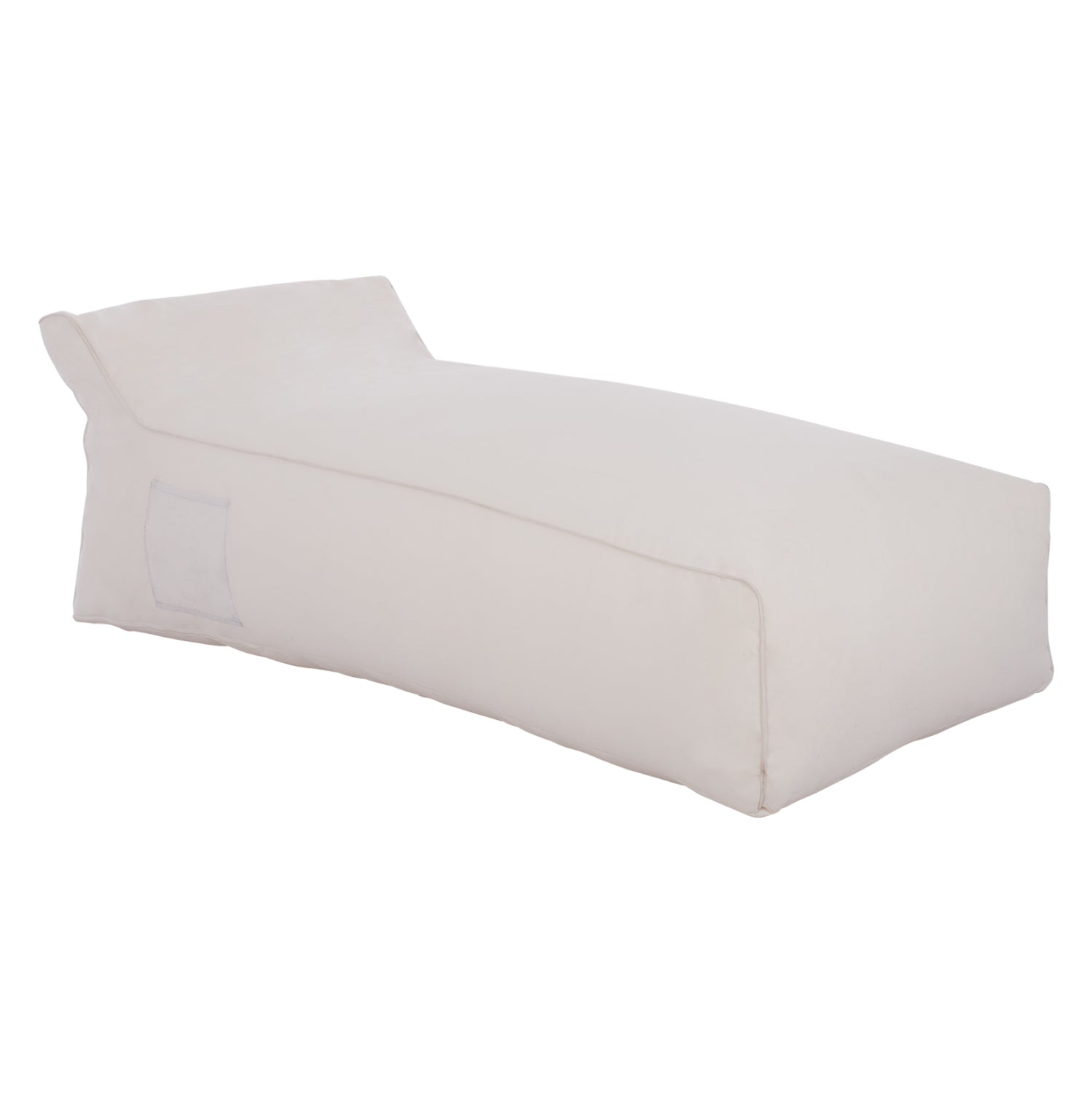 ΠΟΥΦ ΞΑΠΛΩΣΤΡΑ WADELIN HM5774.11 ΜΕ TEXTILINE ΛΕΥΚΟ 190x80x40-60Υ εκ. - Pakobazaar