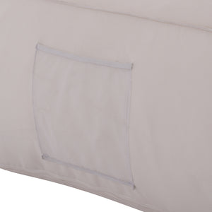 ΠΟΥΦ YAMIN 2ΑΤΟΜΩΝ ΜΕ TEXTILENE 600gr/m2 2X1 ΛΕΥΚΟ HM5773.11 140x140x40-60Υεκ. - Pakobazaar
