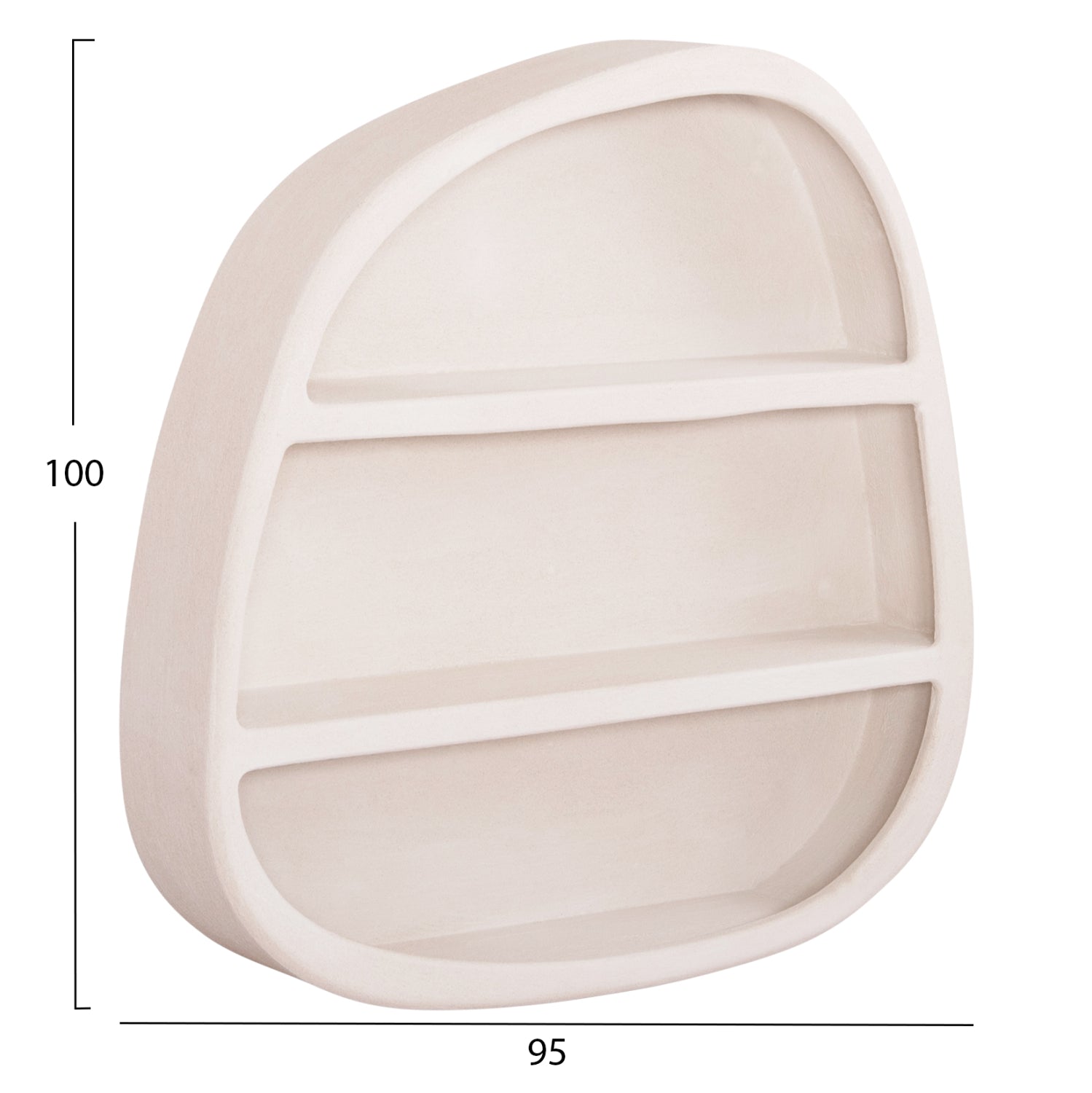 ΡΑΦΙ ΤΟΙΧΟΥ ΣΕΙΡΑ SANTORINI HM18058 MDF ΣΕ ΥΠΟΛΕΥΚΟ ΧΡΩΜΑ 95x18x100Υεκ. - Pakobazaar
