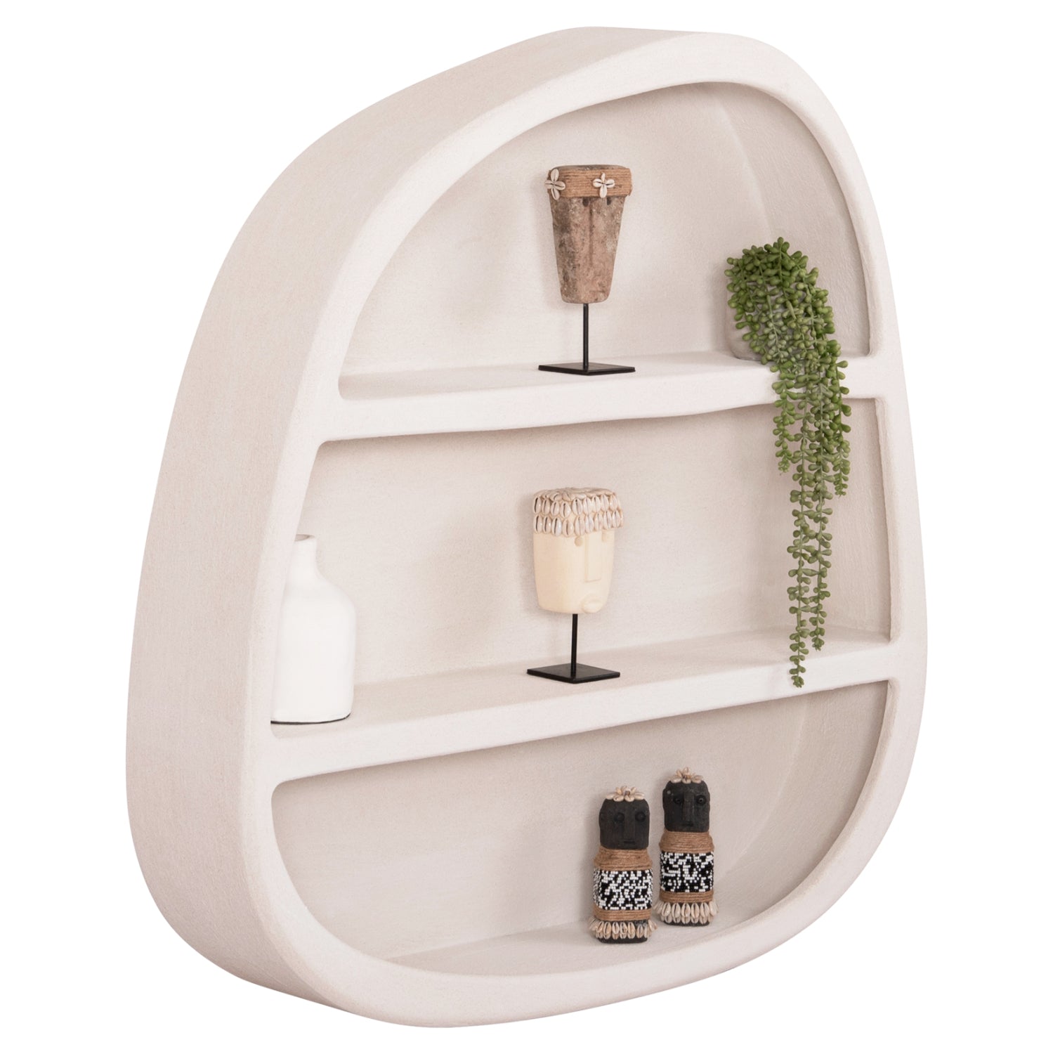 ΡΑΦΙ ΤΟΙΧΟΥ ΣΕΙΡΑ SANTORINI HM18058 MDF ΣΕ ΥΠΟΛΕΥΚΟ ΧΡΩΜΑ 95x18x100Υεκ. - Pakobazaar