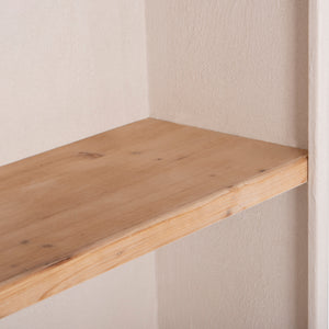 ΡΑΦΙΕΡΑ ΣΕΙΡΑ SANTORINI HM18044 MDF ΥΠΟΛΕΥΚΟ-ΡΑΦΙΑ ΞΥΛΟ ΕΛΑΤΟΥ ΦΥΣΙΚΟ 80x38x188,5Υεκ. - Pakobazaar