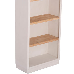 ΡΑΦΙΕΡΑ ΣΕΙΡΑ SANTORINI HM18044 MDF ΥΠΟΛΕΥΚΟ-ΡΑΦΙΑ ΞΥΛΟ ΕΛΑΤΟΥ ΦΥΣΙΚΟ 80x38x188,5Υεκ. - Pakobazaar