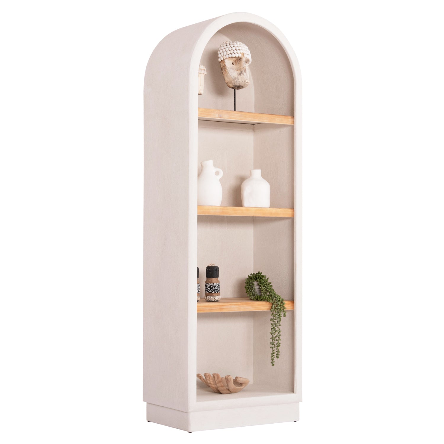 ΡΑΦΙΕΡΑ ΣΕΙΡΑ SANTORINI HM18045 MDF ΥΠΟΛΕΥΚΟ-ΡΑΦΙΑ ΞΥΛΟ ΕΛΑΤΟΥ ΦΥΣΙΚΟ 60x38,5x179Υεκ. - Pakobazaar