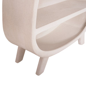 ΡΑΦΙΕΡΑ ΣΕΙΡΑ SANTORINI HM18060.01 MDF ΣΕ ΥΠΟΛΕΥΚΟ ΧΡΩΜΑ 120x38x133Υεκ. - Pakobazaar