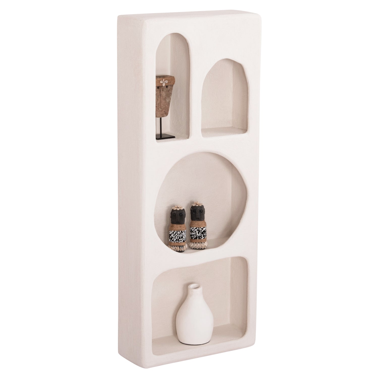 ΡΑΦΙΕΡΑ ΤΟΙΧΟΥ ΣΕΙΡΑ SANTORINI HM18069 MDF ΣΕ ΥΠΟΛΕΥΚΟ ΧΡΩΜΑ 47,5x18x120Υεκ. - Pakobazaar