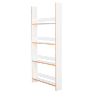 ΡΑΦΙΕΡΑ ΤΟΙΧΟΥ SANI HM18224.01 ΜΕΛΑΜΙΝΗ ΣΕ ΛΕΥΚΟ 60x10x120Υεκ. (4 ΡΑΦΙΑ) - Pakobazaar