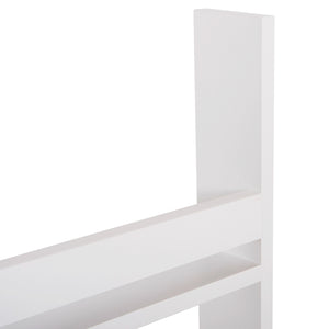 ΡΑΦΙΕΡΑ ΤΟΙΧΟΥ SANI HM18224.01 ΜΕΛΑΜΙΝΗ ΣΕ ΛΕΥΚΟ 60x10x120Υεκ. (4 ΡΑΦΙΑ) - Pakobazaar