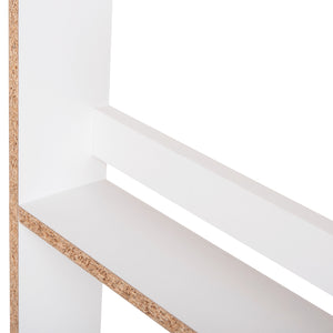 ΡΑΦΙΕΡΑ ΤΟΙΧΟΥ SANI HM18224.01 ΜΕΛΑΜΙΝΗ ΣΕ ΛΕΥΚΟ 60x10x120Υεκ. (4 ΡΑΦΙΑ) - Pakobazaar