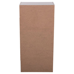 ΡΑΦΙΕΡΑ ΤΟΙΧΟΥ CUBICON HM9941.01 ΛΕΥΚΗ ΜΕΛΑΜΙΝΗ 38,5x23,5x80Υεκ. - Pakobazaar