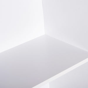 ΡΑΦΙΕΡΑ ΤΟΙΧΟΥ CUBICON HM9941.01 ΛΕΥΚΗ ΜΕΛΑΜΙΝΗ 38,5x23,5x80Υεκ. - Pakobazaar