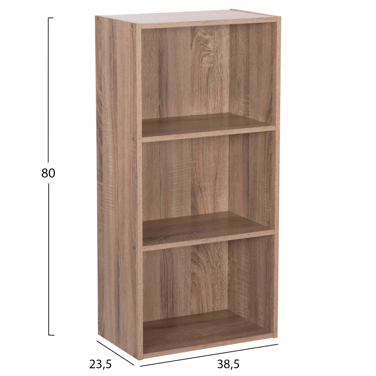 ΡΑΦΙΕΡΑ ΤΟΙΧΟΥ CUBICON HM9941.02 SONAMA OAK ΜΕΛΑΜΙΝΗ 38,5x23,5x80Υεκ. - Pakobazaar