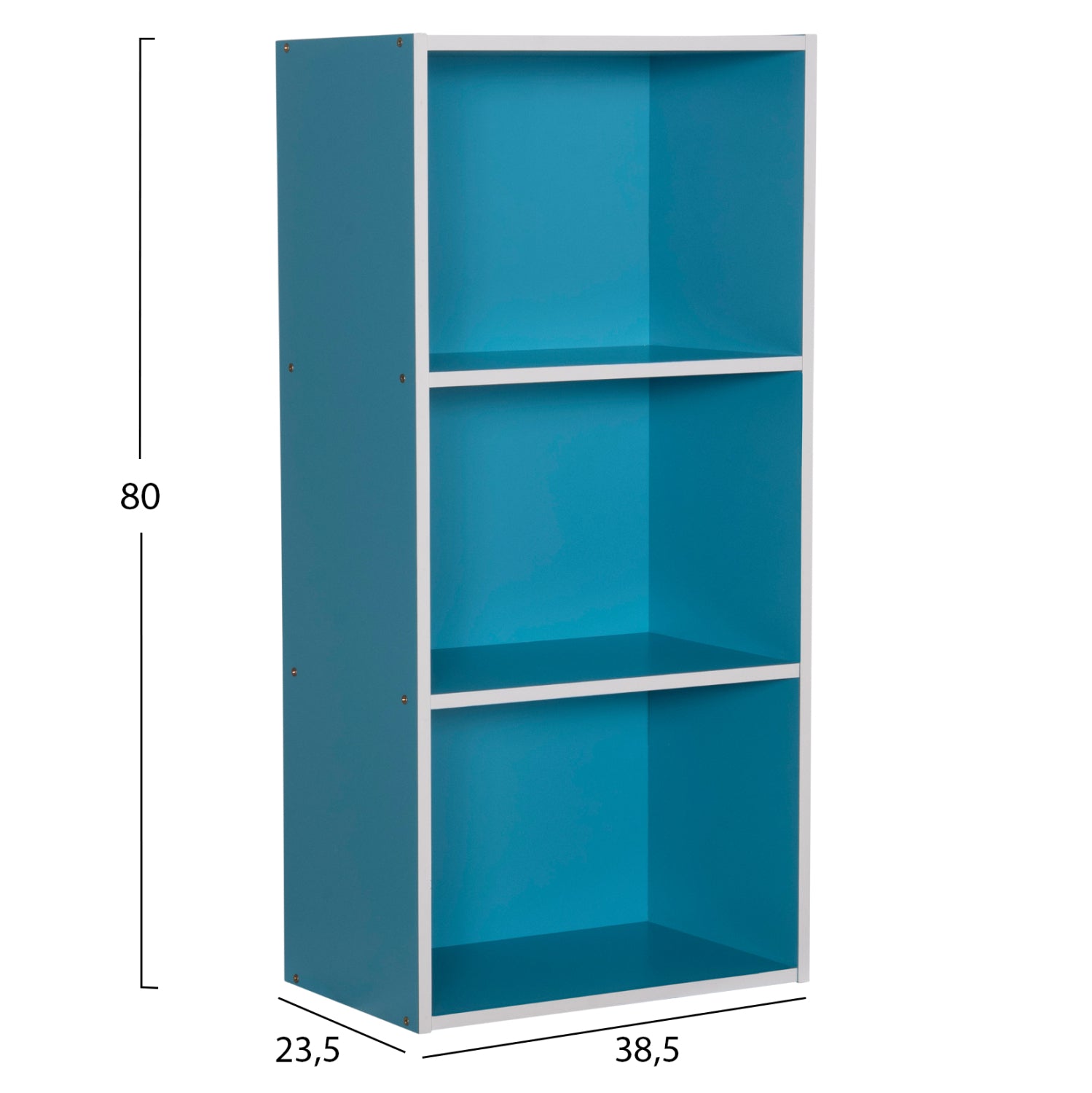 ΡΑΦΙΕΡΑ ΤΟΙΧΟΥ CUBICON HM9941.05 ΜΠΛΕ-ΛΕΥΚΗ ΜΕΛΑΜΙΝΗ 38,5x23,5x80Υεκ. - Pakobazaar