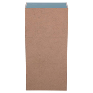 ΡΑΦΙΕΡΑ ΤΟΙΧΟΥ CUBICON HM9941.05 ΜΠΛΕ-ΛΕΥΚΗ ΜΕΛΑΜΙΝΗ 38,5x23,5x80Υεκ. - Pakobazaar