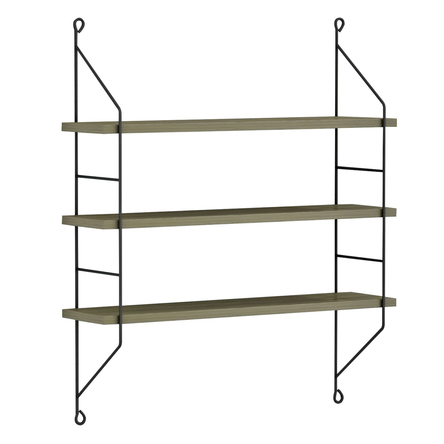 ΡΑΦΙΕΡΑ ΤΟΙΧΟΥ ACHALA ΜΕΛΑΜΙΝΗΣ HM9185.12 OLIVE GREY 60x15x68Y εκ. - Pakobazaar