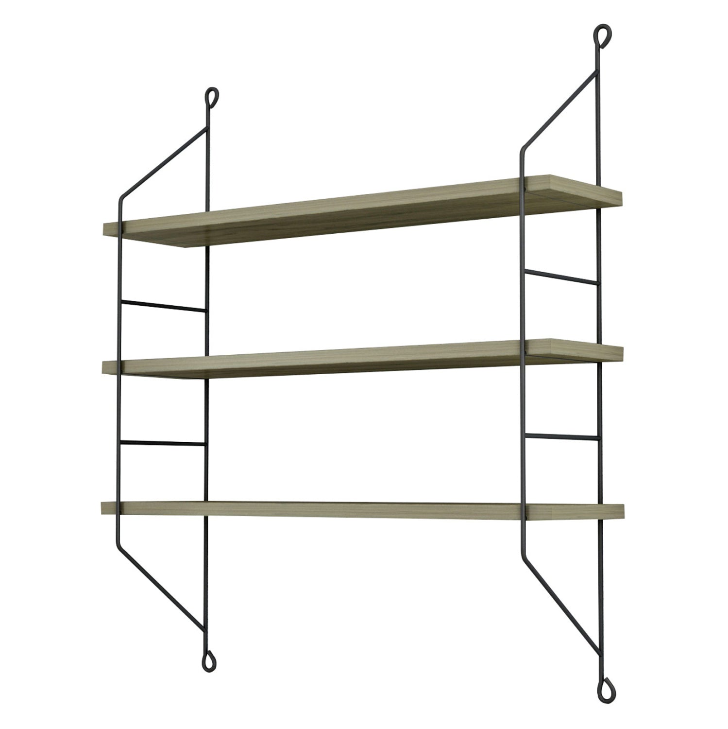 ΡΑΦΙΕΡΑ ΤΟΙΧΟΥ ACHALA ΜΕΛΑΜΙΝΗΣ HM9185.12 OLIVE GREY 60x15x68Y εκ. - Pakobazaar