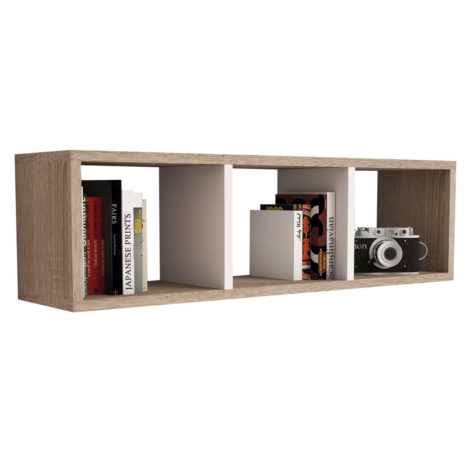 ΡΑΦΙΕΡΑ ΤΟΙΧΟΥ ΜΕΛΑΜΙΝΗΣ SONAMA & ΛΕΥΚΟ HM9228.12 90x22x25,6Υ εκ. - Pakobazaar