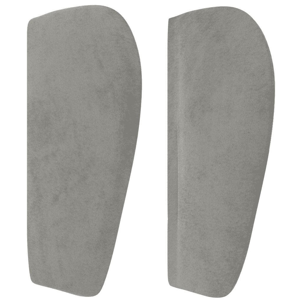 Κρεβάτι Boxspring με Στρώμα Ανοιχτό Γκρι 200x200 εκ. Βελούδινο