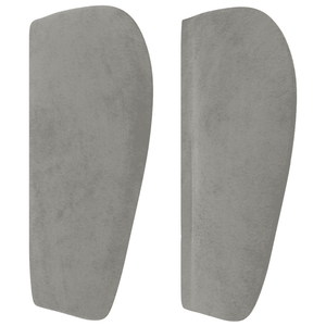 Κρεβάτι Boxspring με Στρώμα Ανοιχτό Γκρι 200x200 εκ. Βελούδινο