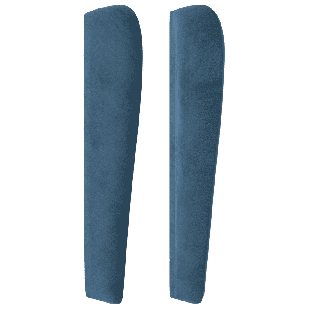 Κρεβάτι Boxspring με Στρώμα Σκούρο Μπλε 180x200 εκ. Βελούδινο