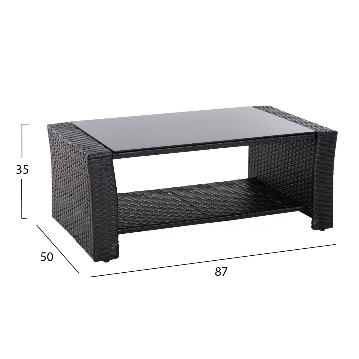 ΣΑΛΟΝΙ ΕΞ.ΧΩΡΟΥ 4ΤΜΧ THORE HM5978 ΣΥΝΘ. RATTAN ΜΑΥΡΟ-ΜΠΕΖ ΜΑΞΙΛΑΡΙΑ - Pakobazaar