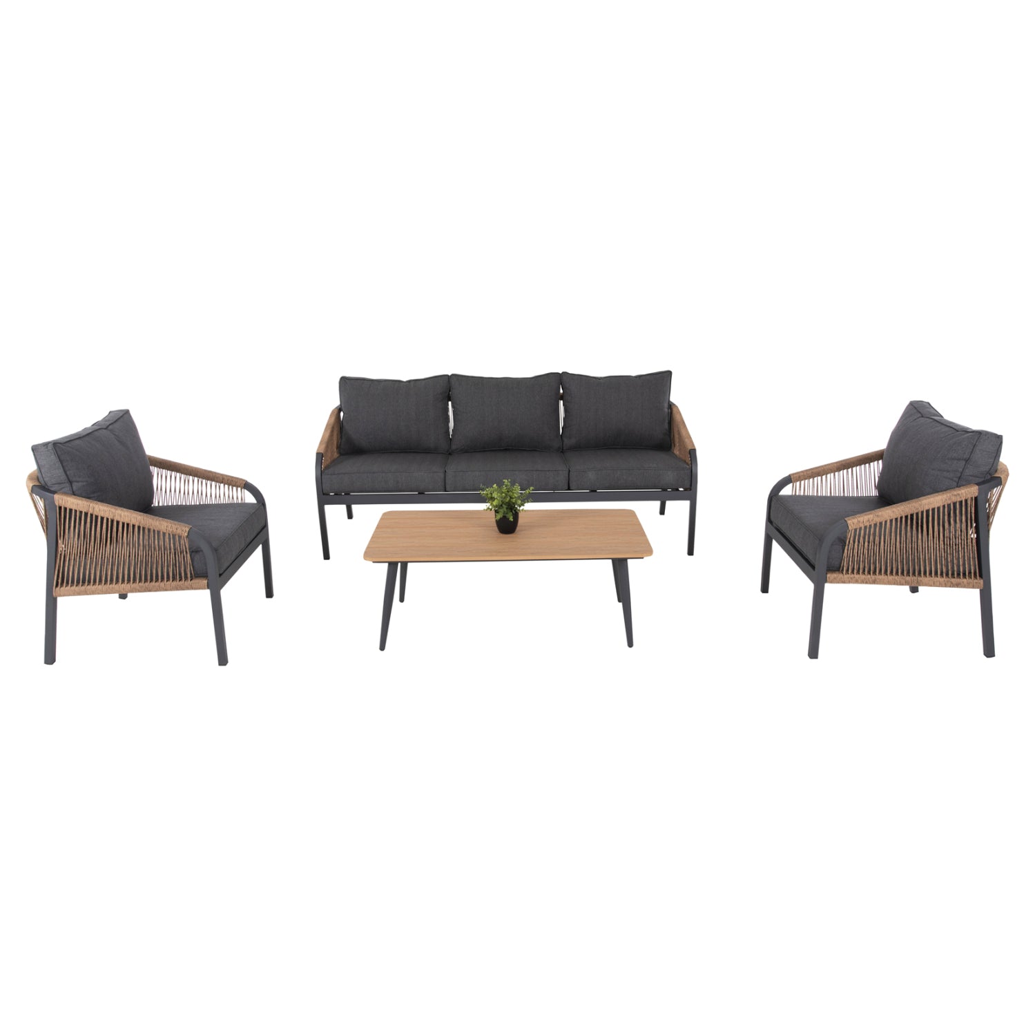 ΣΑΛΟΝΙ ΕΞ.ΧΩΡΟΥ 4ΤΜΧ MAERLY HM6056.03 ΑΛΟΥΜΙΝΙΟ ΑΝΘΡΑΚΙ-ΣΥΝΘ.ΣΧΟΙΝΙ-ΑΝΘΡΑΚΙ ΜΑΞΙΛΑΡΙΑ - Pakobazaar