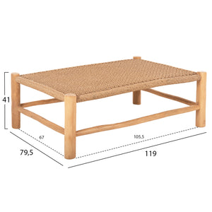 ΣΑΛΟΝΙ ΕΞΩΤ. ΧΩΡΟΥ 4ΤΜΧ LONDER HM11957 ΜΑΣΙΦ TEAK-ΣΥΝΘ.RATTAN-ΦΥΣΙΚΟ - Pakobazaar