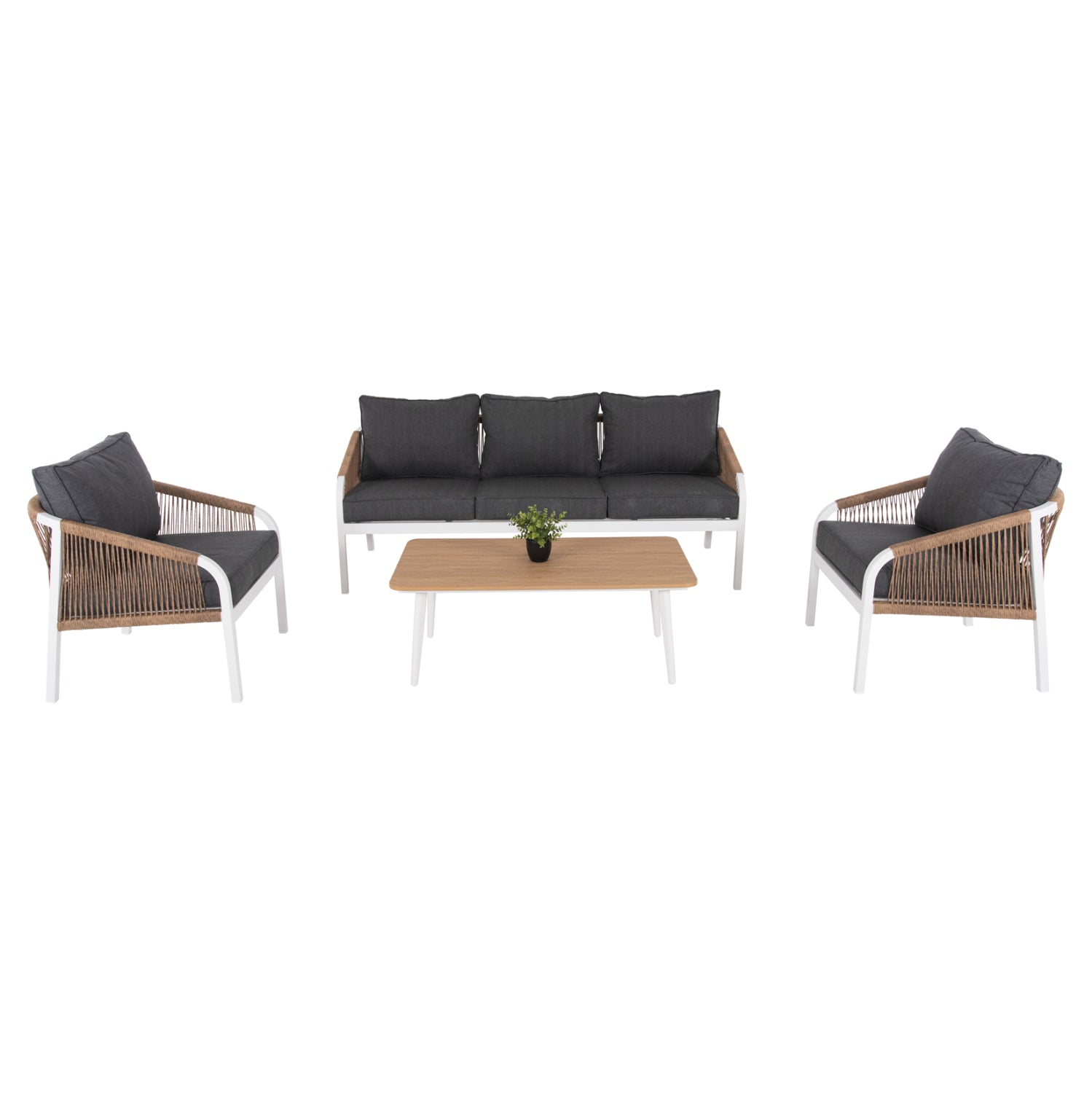 ΣΑΛΟΝΙ ΕΞΩΤ.ΧΩΡΟΥ 4ΤΜΧ MAERLY HM6056.01 ΑΛΟΥΜΙΝΙΟ ΛΕΥΚΟ-ΣΥΝΘ.ΣΧΟΙΝΙ-ΑΝΘΡΑΚΙ ΜΑΞΙΛΑΡΙΑ - Pakobazaar