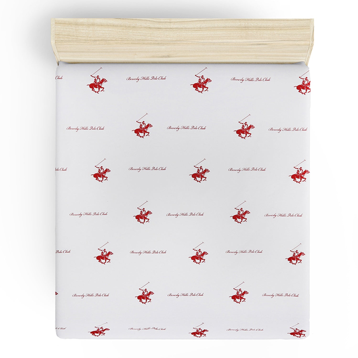 ΣΕΝΤΟΝΙ ΕΠΙΠΕΔΟ ΗΜΙΔΙΠΛΟ BEVERLY HILLS POLO CLUB HM12031.01 ΛΕΥΚΟ ΚΟΚΚΙΝΟ 180x240 εκ. 176BHP1103 - Pakobazaar