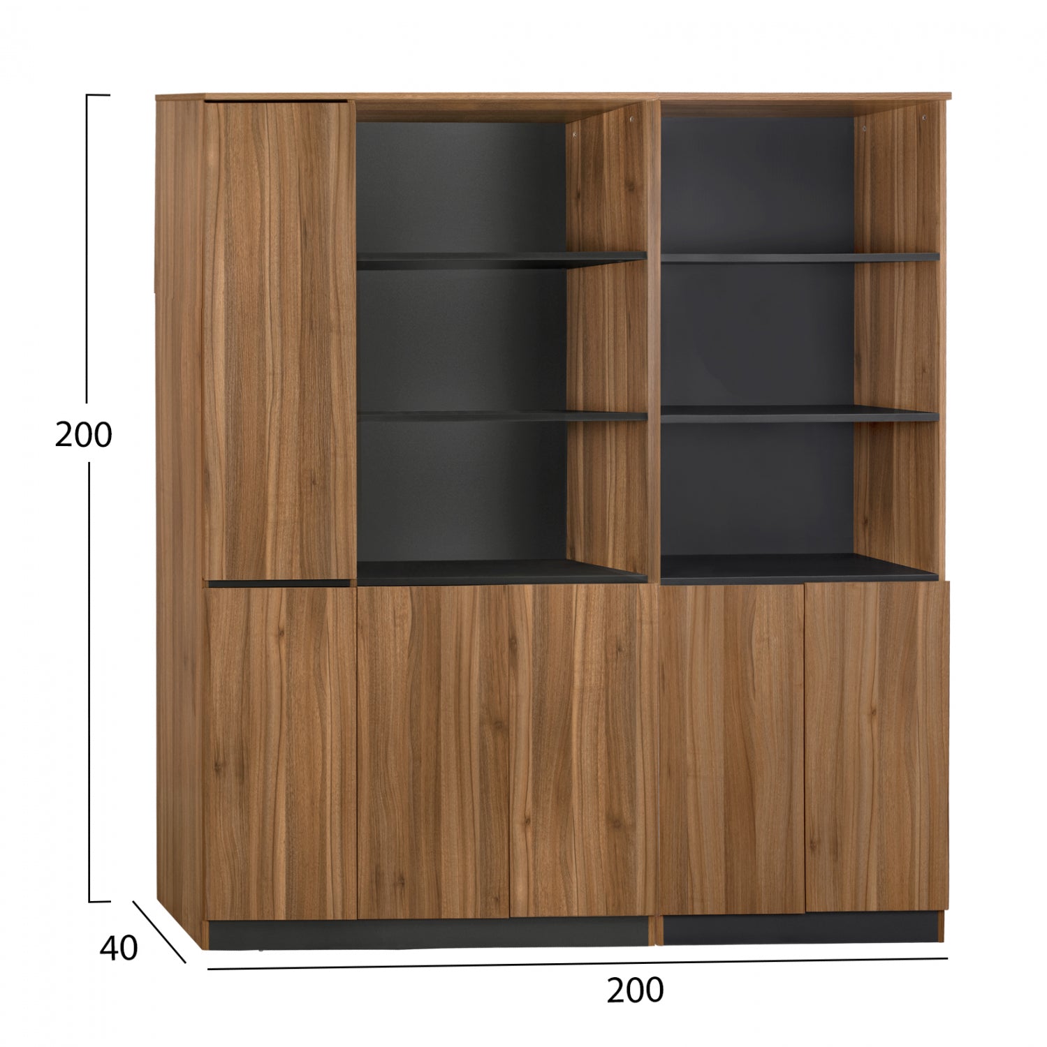 ΣΕΤ 2 ΤΜΧ ΒΙΒΛΙΟΘΗΚΗ ΓΡΑΦΕΙΟΥ ΕΠΑΓΓΕΛΜΑΤΙΚΗ SUPREME HM11368 - Pakobazaar