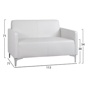 ΣΕΤ 2 ΤΜΧ ΚΑΝΑΠΕΣ 3ΘΕΣΙΟΣ ΚΑΙ 2ΘΕΣΙΟΣ NELLIE HM11274.02 ΛΕΥΚΟ ΧΡΩΜΑ - Pakobazaar