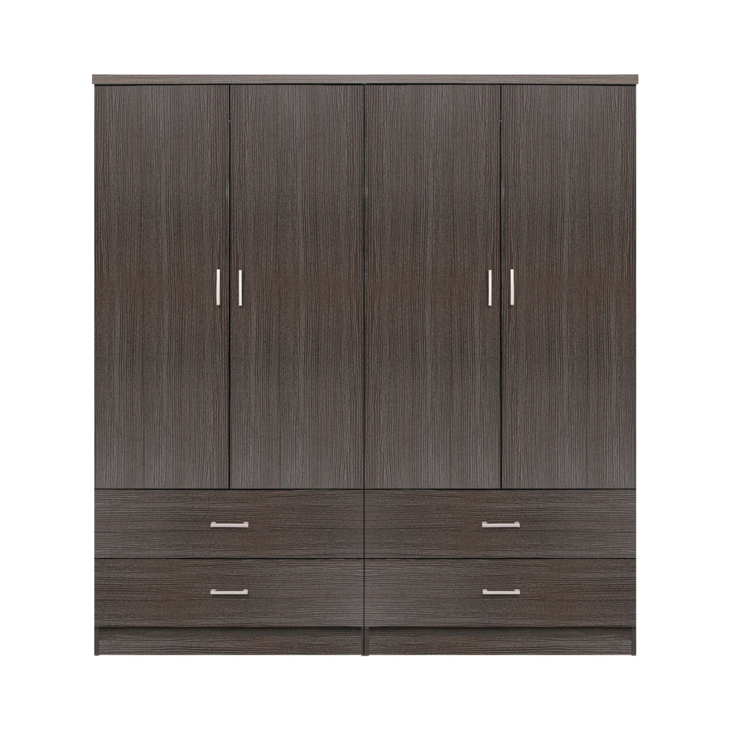 ΣΕΤ 2 ΤΜΧ ΝΤΟΥΛΑΠΑ 4ΦΥΛΛΗ ΜΕ 4 ΣΥΡΤΑΡΙΑ ZEBRANO 160X42X181 HM11349.01 - Pakobazaar