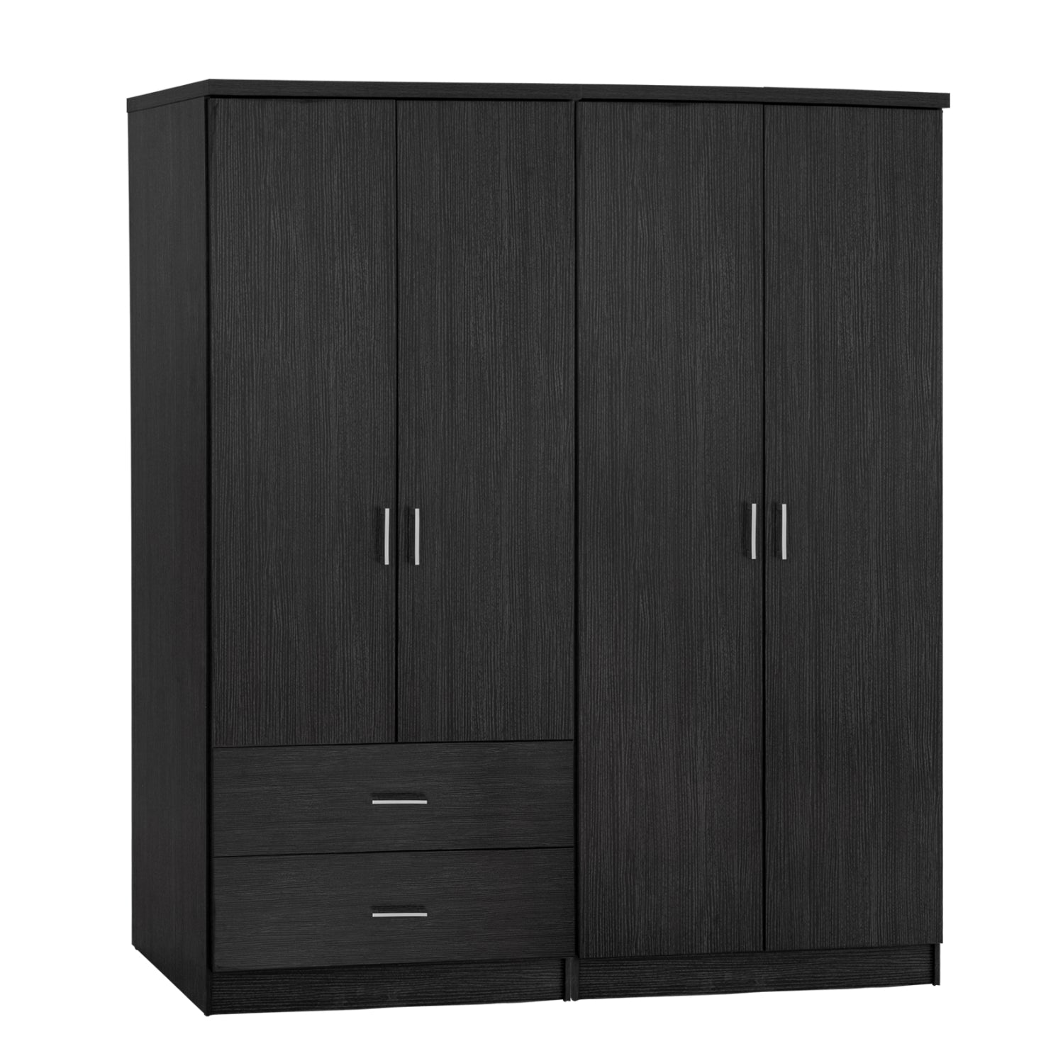 ΣΕΤ 2 ΤΜΧ ΝΤΟΥΛΑΠΑ 4ΦΥΛΛΗ ZEBRANO 160X42X181 HM11351.01 - Pakobazaar