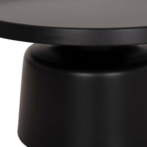 ΣΕΤ 2 ΤΡΑΠΕΖΙΑ ΣΑΛΟΝΙΟΥ RINKON2 HM18304.02 ΜΕΤΑΛΛΟ ΣΕ ΜΑΥΡΟ Φ49εκ & Φ69εκ - Pakobazaar