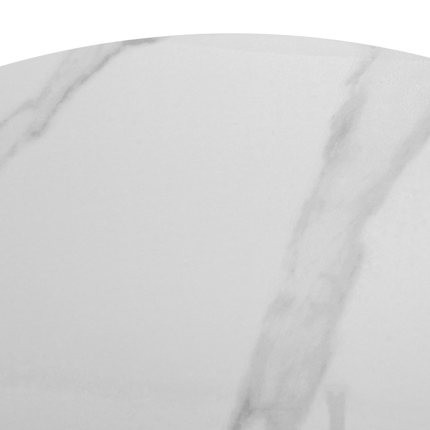 ΣΕΤ 2 ΤΡΑΠΕΖΙΑ ΣΑΛΟΝΙΟΥ LIDOX HM18306.02 SINTERED STONE TOP- SNOW WHITE ΧΡΩΜΑ Φ50 & Φ70 - Pakobazaar