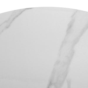 ΣΕΤ 2 ΤΡΑΠΕΖΙΑ ΣΑΛΟΝΙΟΥ LIDOX HM18306.02 SINTERED STONE TOP- SNOW WHITE ΧΡΩΜΑ Φ50 & Φ70 - Pakobazaar